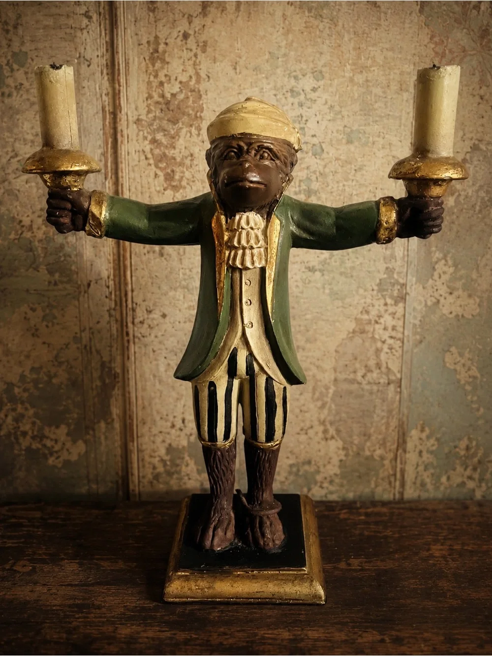 Vintage  Monkey Butler Candelabra